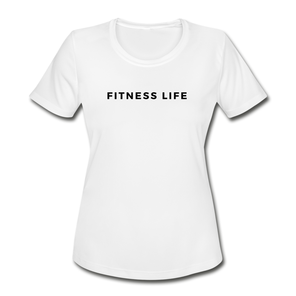 Women's Dry Fit Life Tee - white