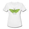 Women's Dry Fit Butterfly Tee - white
