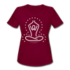 Women's Dry Fit Yoga Tee - burgundy