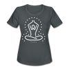 Women's Dry Fit Yoga Tee - charcoal