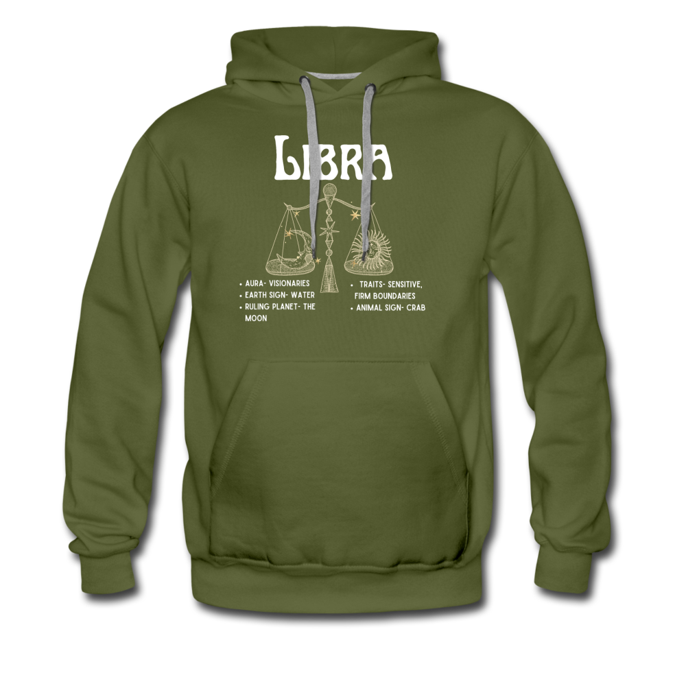 Libra Hoodie - olive green