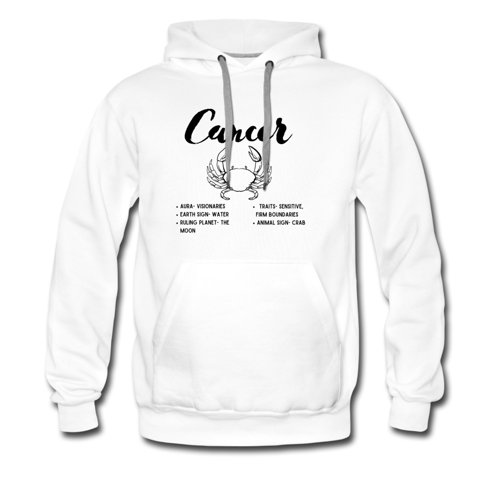 Cancer Hoodie - white