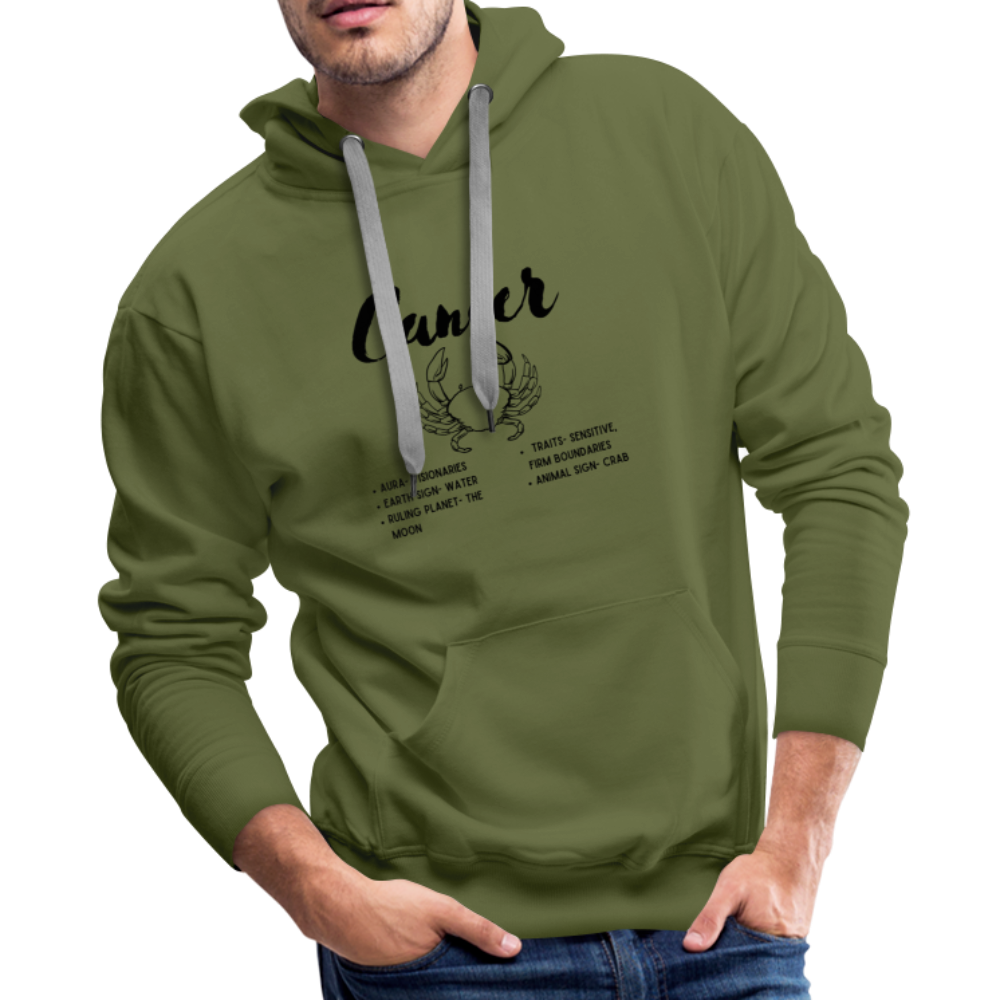 Cancer Hoodie - olive green