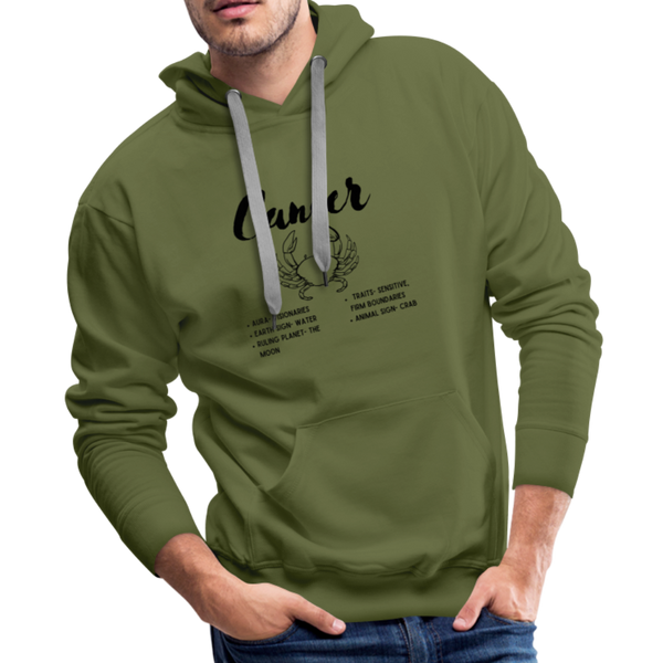 Cancer Hoodie - olive green