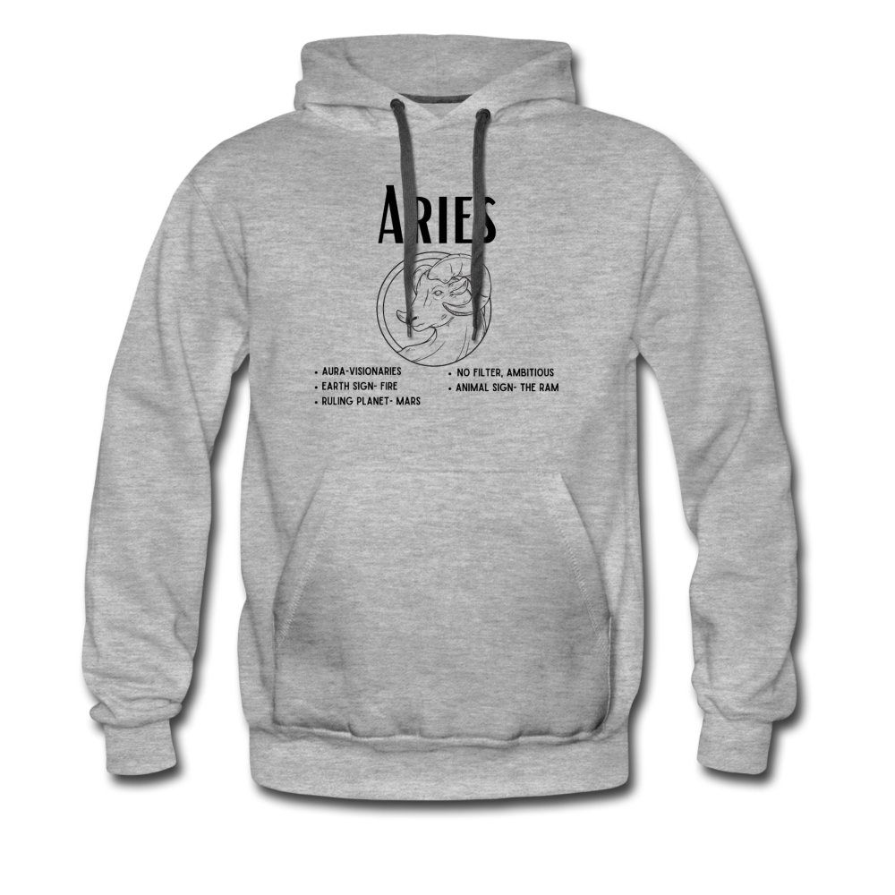 Aries Hoodie - heather gray