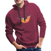 T-Shirt Life Hoodie - burgundy