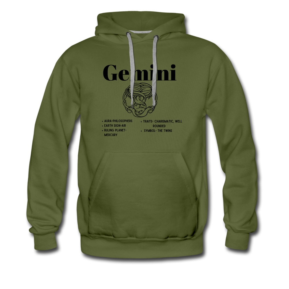 Gemini Hoodie - olive green