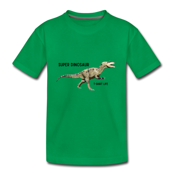 Kids' Premium Super Dino T-Shirt - kelly green