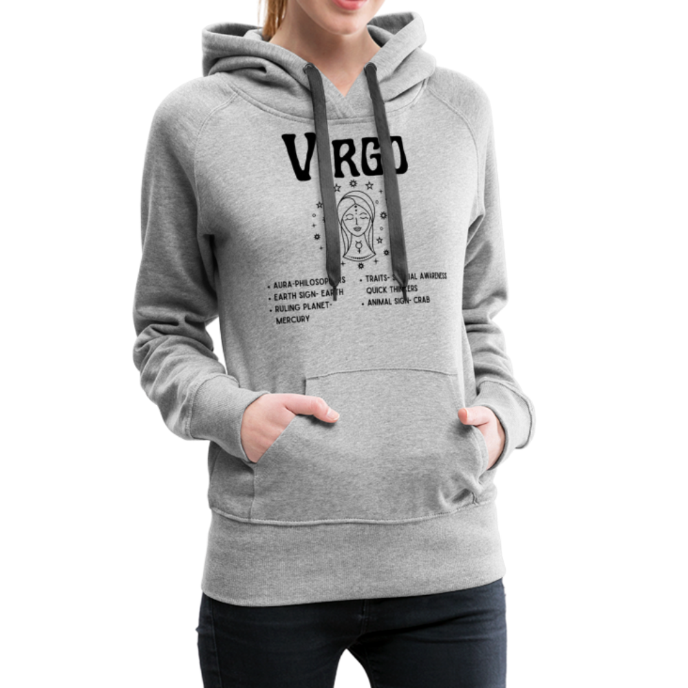 Women’s Premium Virgo Hoodie - heather gray