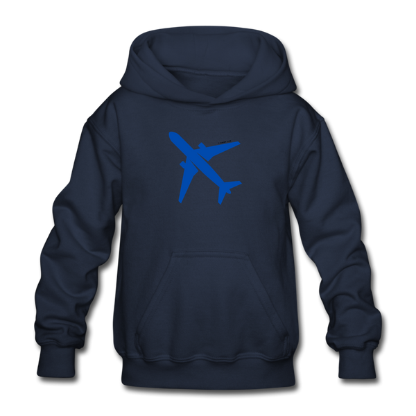 Airplane Kids Hoodie - navy