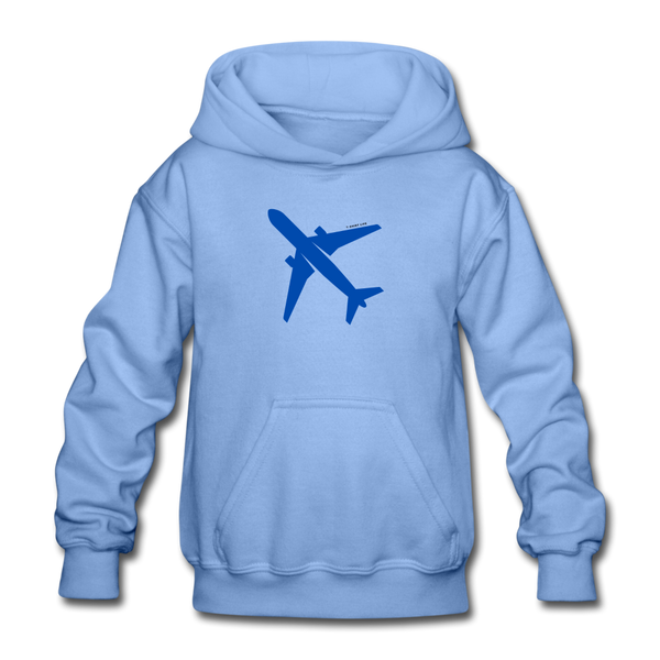 Airplane Kids Hoodie - carolina blue