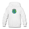 Save The Planet Kids Hoodie - white