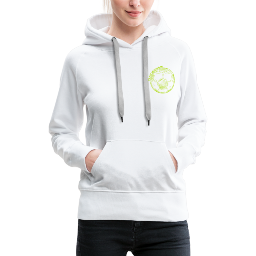 Women’s Premium Soccer Hoodie - white