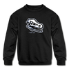 Dinosaur Head Kids Sweatshirt - black