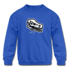 Dinosaur Head Kids Sweatshirt - royal blue