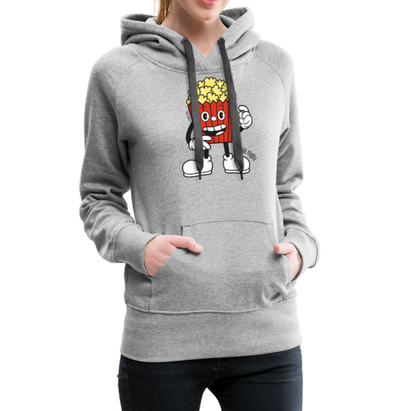 Women’s Premium Popcorn Hoodie - heather gray