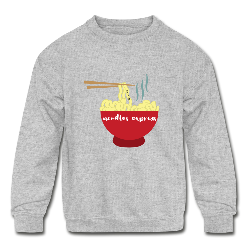 Noodles Express Kids Sweatshirt - heather gray