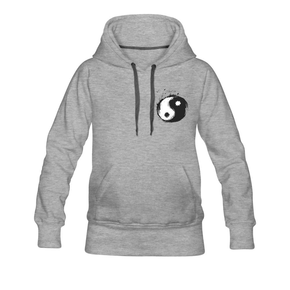 Women’s Premium Yin/Yan Hoodie - heather gray