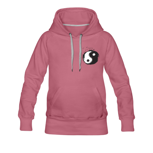 Women’s Premium Yin/Yan Hoodie - mauve