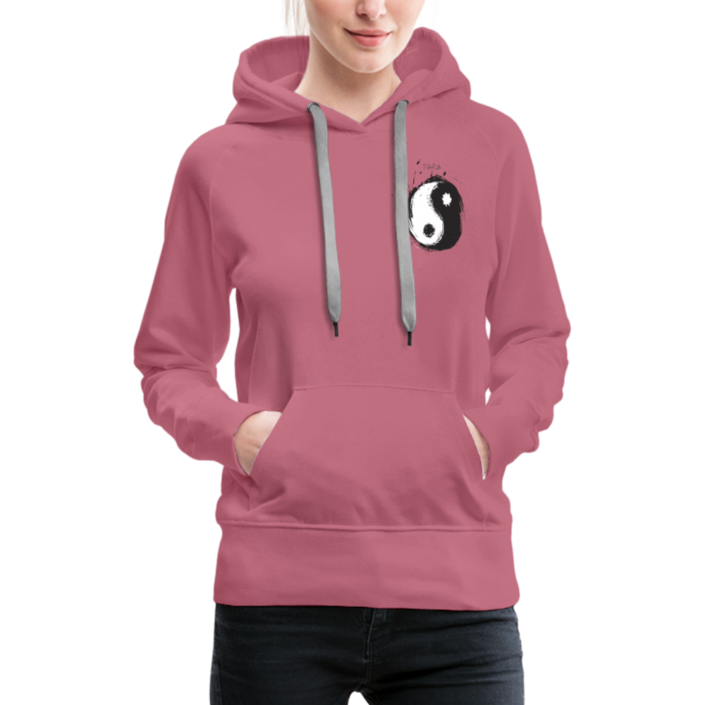 Women’s Premium Yin/Yan Hoodie - mauve