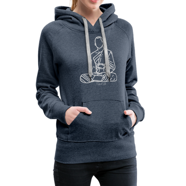 Women’s Premium Peace Hoodie - heather denim