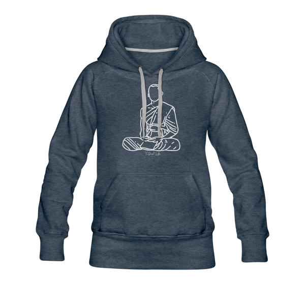 Women’s Premium Peace Hoodie - heather denim