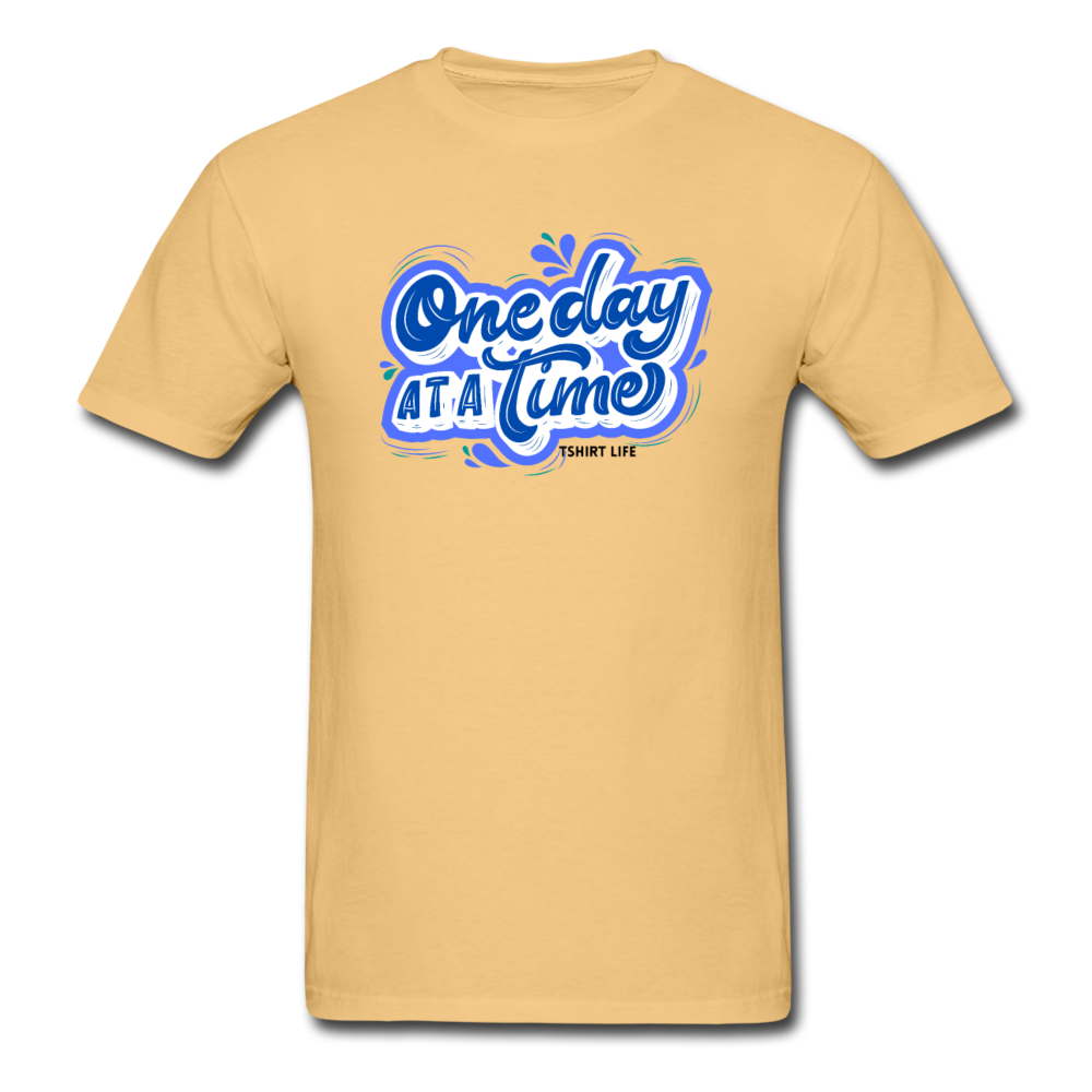One day at a time Tee - light yellow