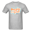 One day at a time tee - heather gray