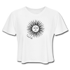 Women's sun crop - white