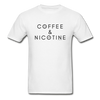 Coffee and Nicotine Tee - white