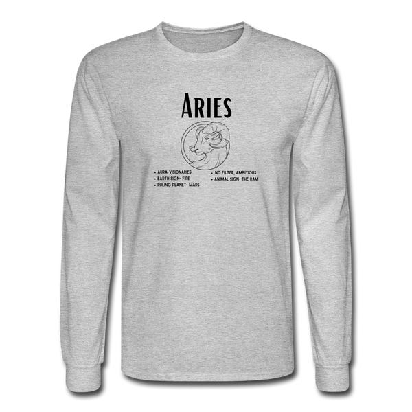 Aries Long Sleeve - heather gray