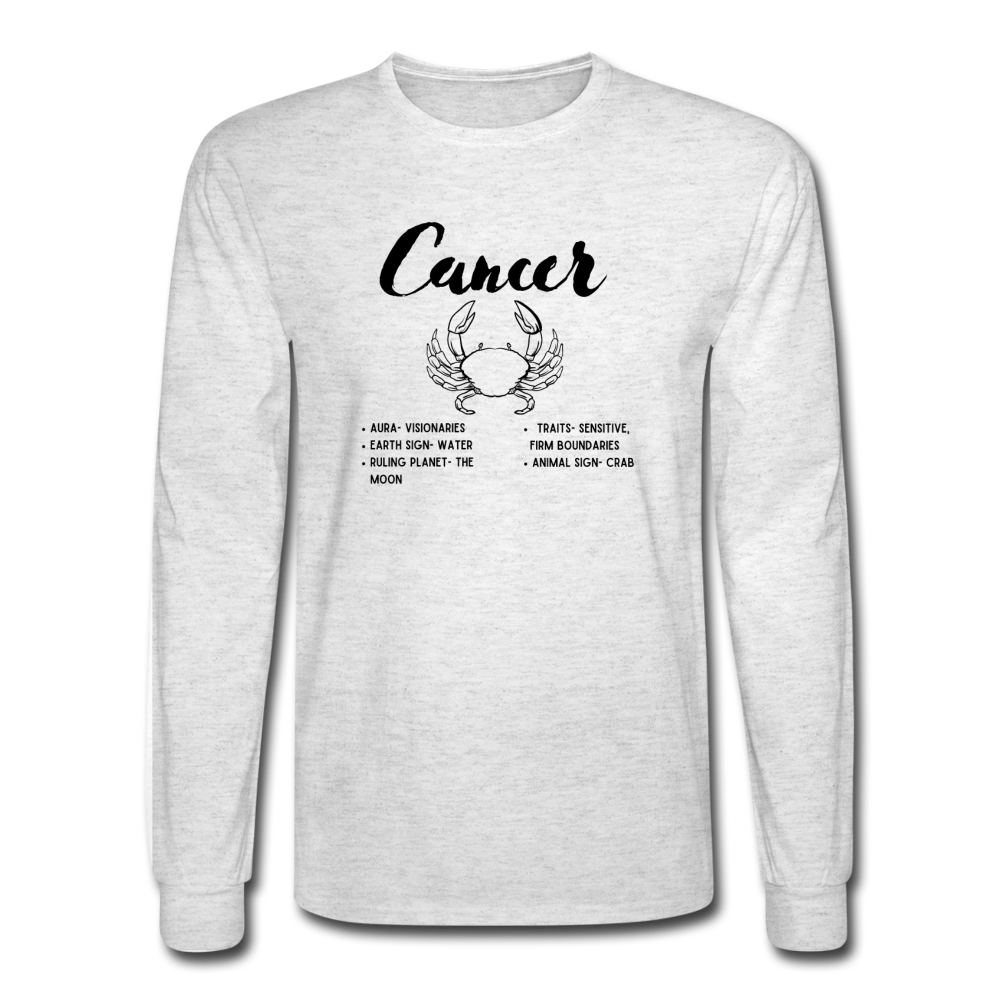 Cancer Long Sleeve - light heather gray