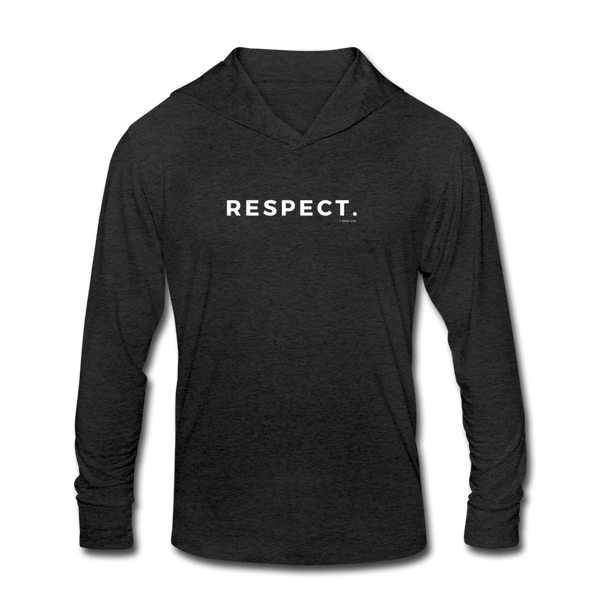 Respect Hoodie Shirt - heather black