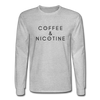 Coffee and Nicotine Long Sleeve - heather gray