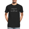 Premium Organic Coffee and Nicotine Tee - black