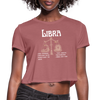 Women's Cropped Libra T-Shirt - mauve