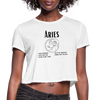 Women's Cropped Aries T-Shirt - white