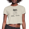 Women's Cropped Aries T-Shirt - dust