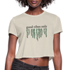 Women's Cropped Good Vibes T-Shirt - dust