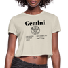 Women's Cropped Gemini T-Shirt - dust