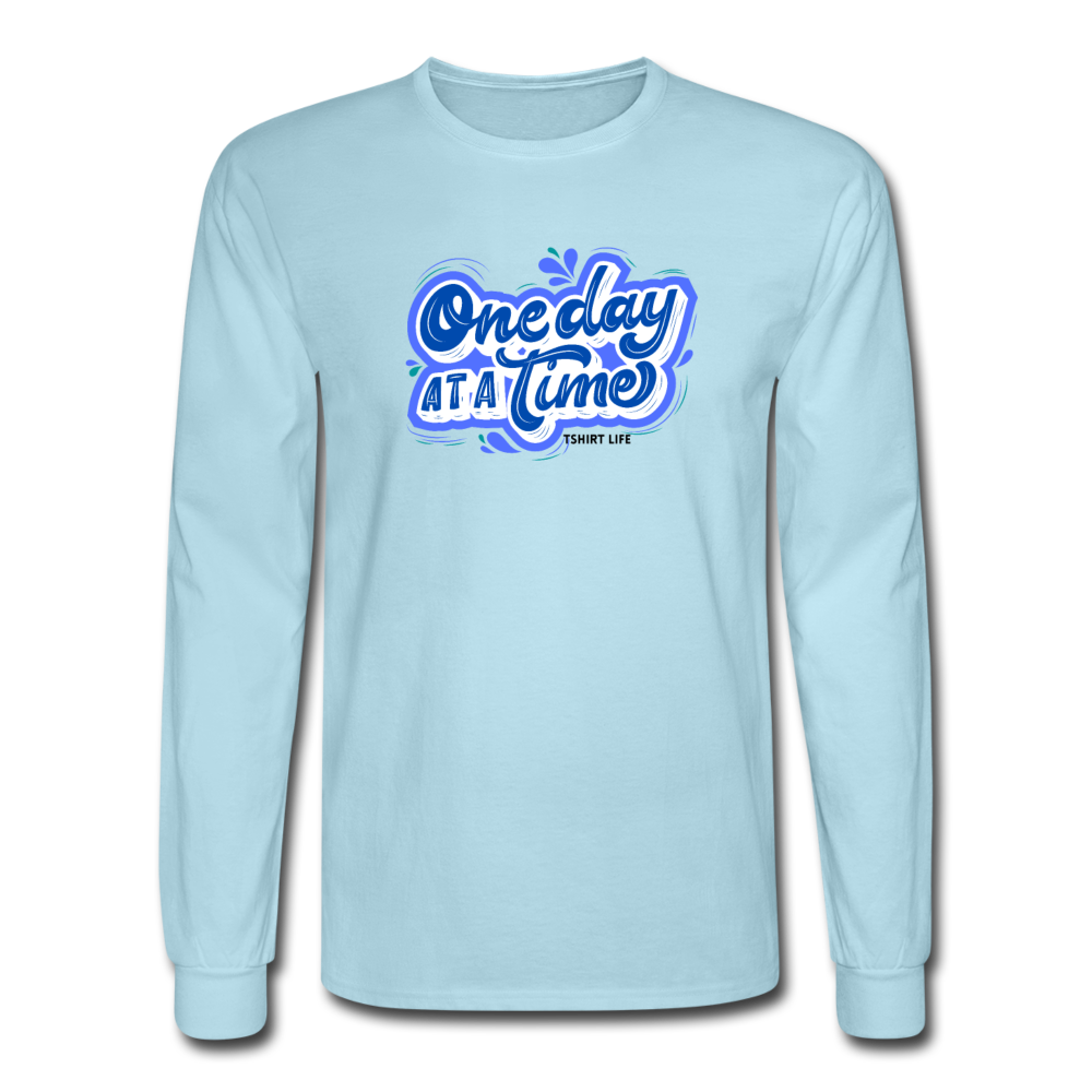 One Day At A Time Long Sleeve - powder blue