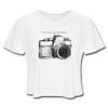 Women's Cropped Capture T-Shirt - white