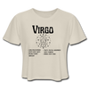 Women's Cropped Virgo T-Shirt - dust