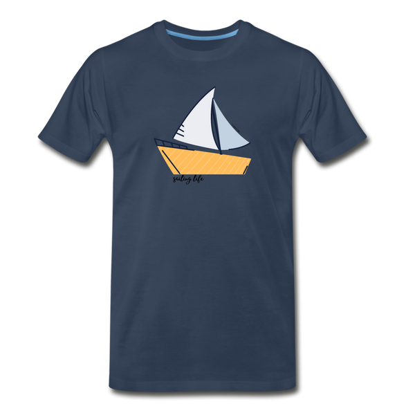 Premium Organic Sailing Tee - navy
