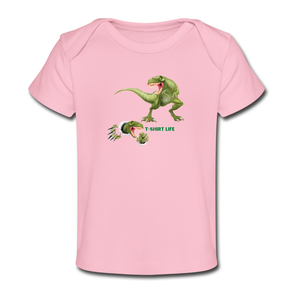 Dinosaur Baby T-Shirt - light pink