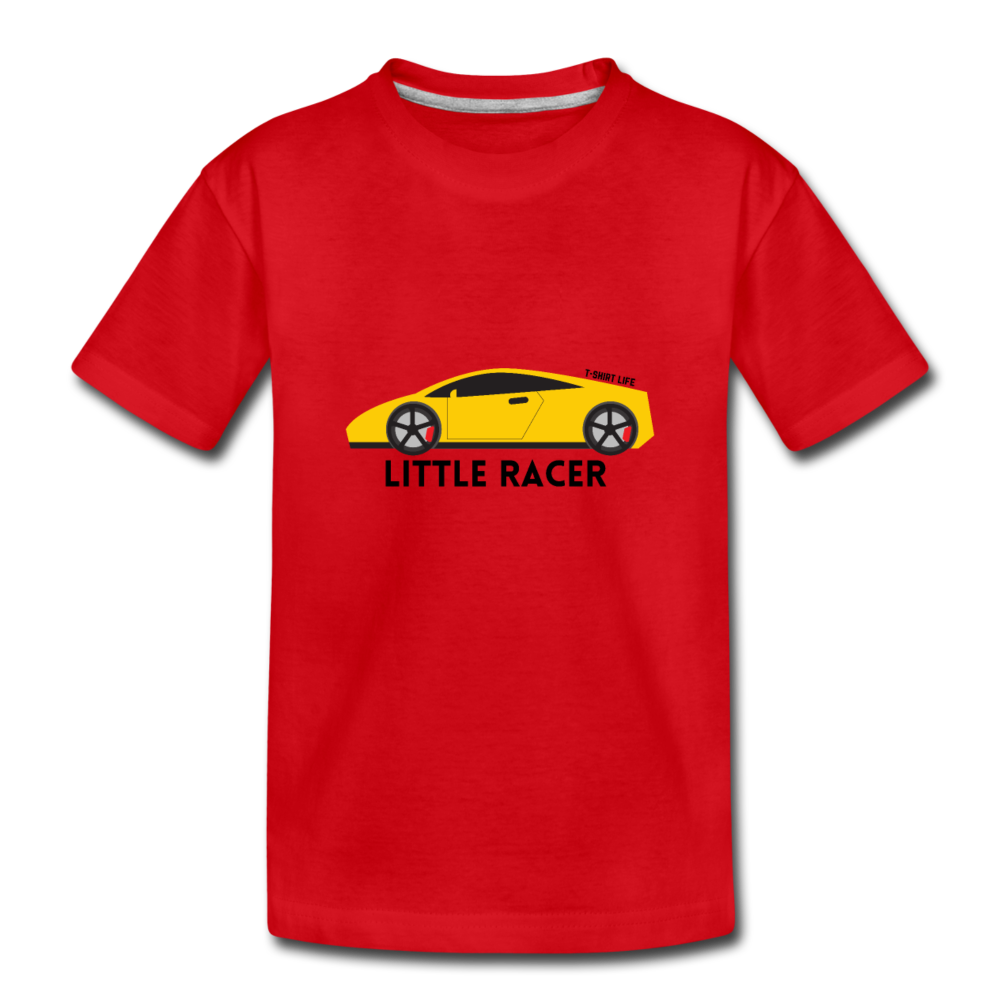 Kids Little Racer Tee - red