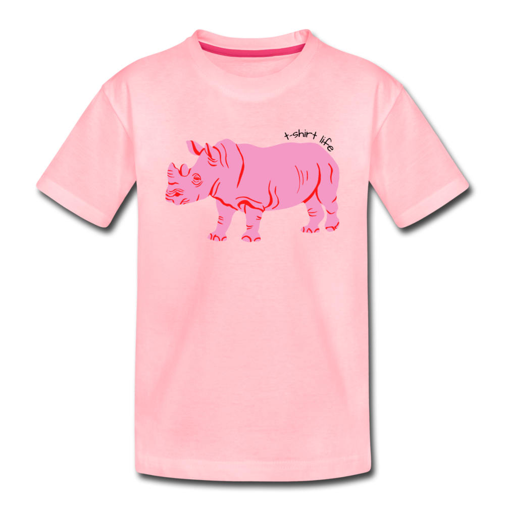 Kids Hippo Tee - pink
