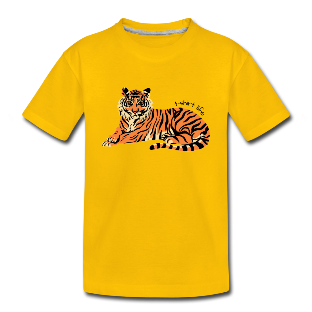 Kids' Tiger Tee - sun yellow