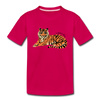 Kids' Tiger Tee - dark pink