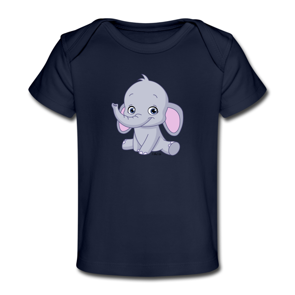 Baby Elephant T-Shirt - dark navy